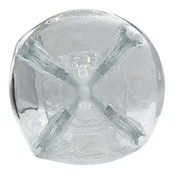 VTG Holmegaard Kluk Alcohol Decanter Danish Stopper Pinch Art Glass Blue Tint - Picture 9 of 15